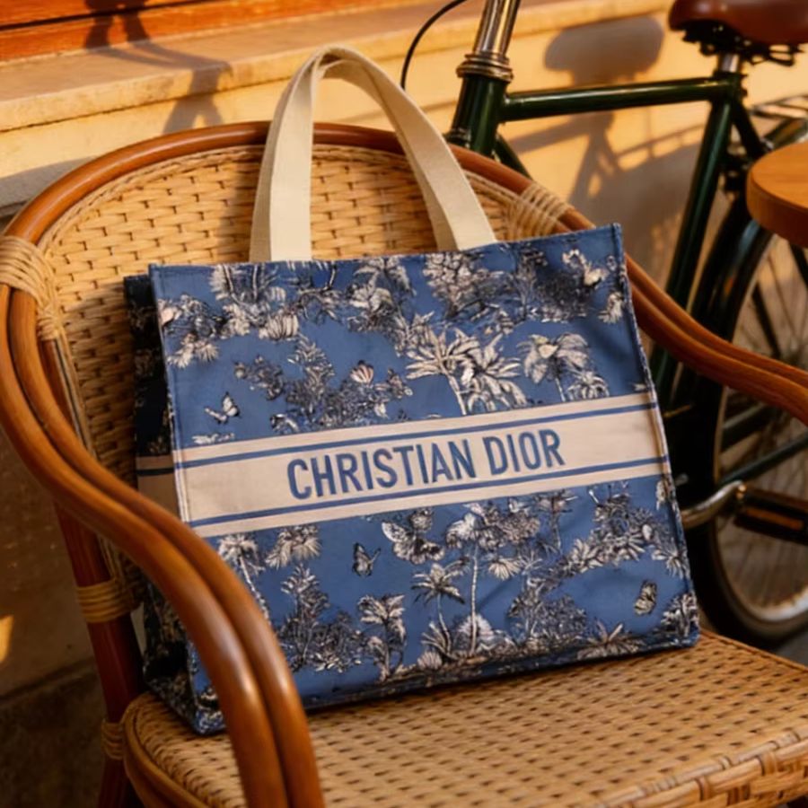 Luxury Skincare Set - Tas Dior Mewah Kustom Biru Tas