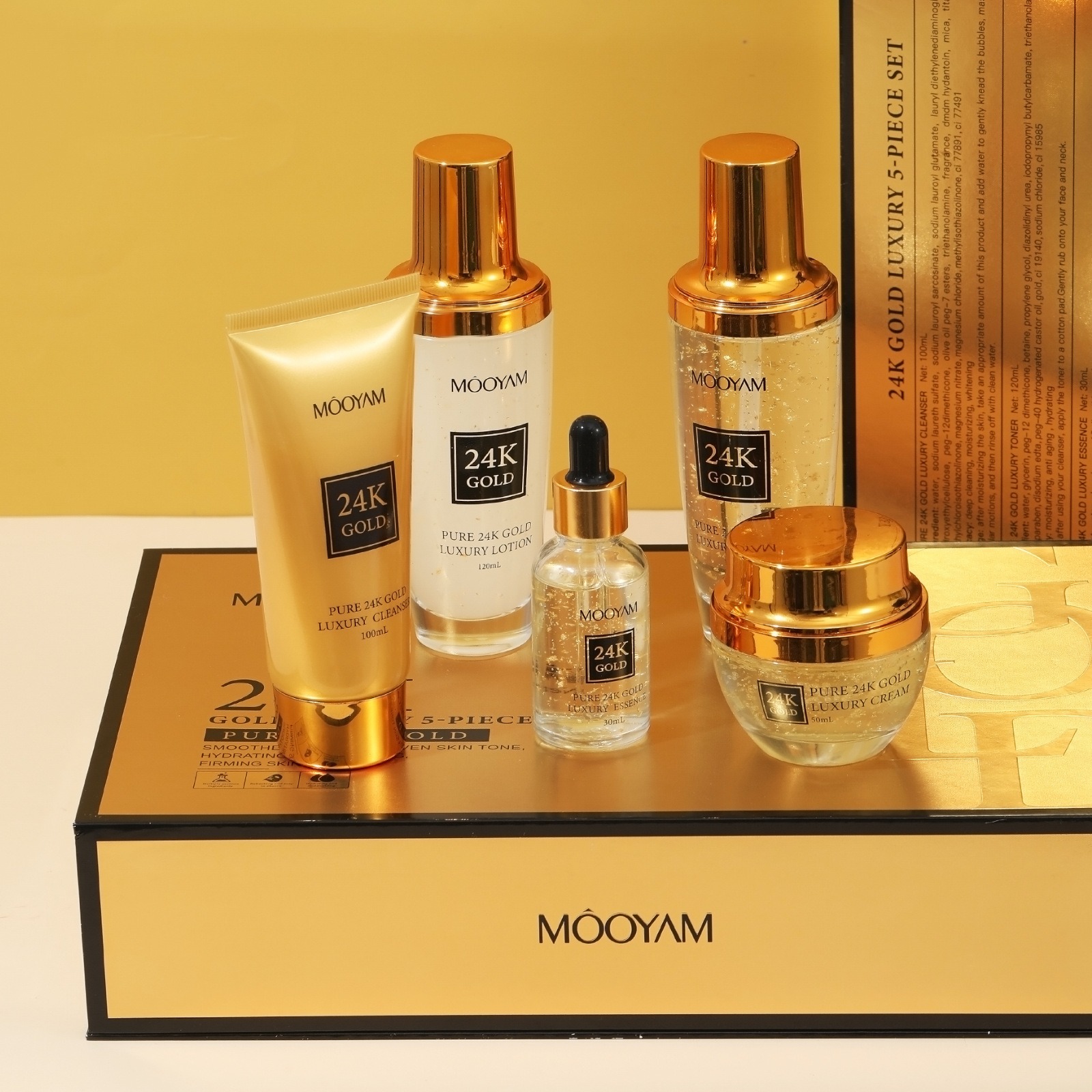 Luxury Skincare Set - Perawatan Kulit 24K Gold LUXURY Pelembap