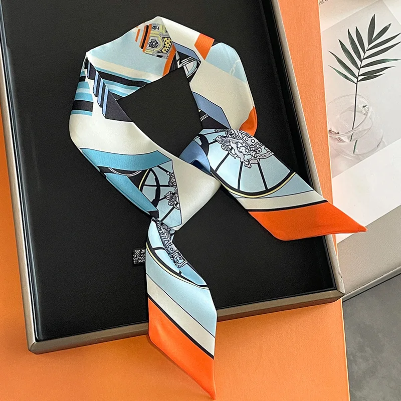Luxury Skincare Headband - Merek mewah dicetak tas tali syal