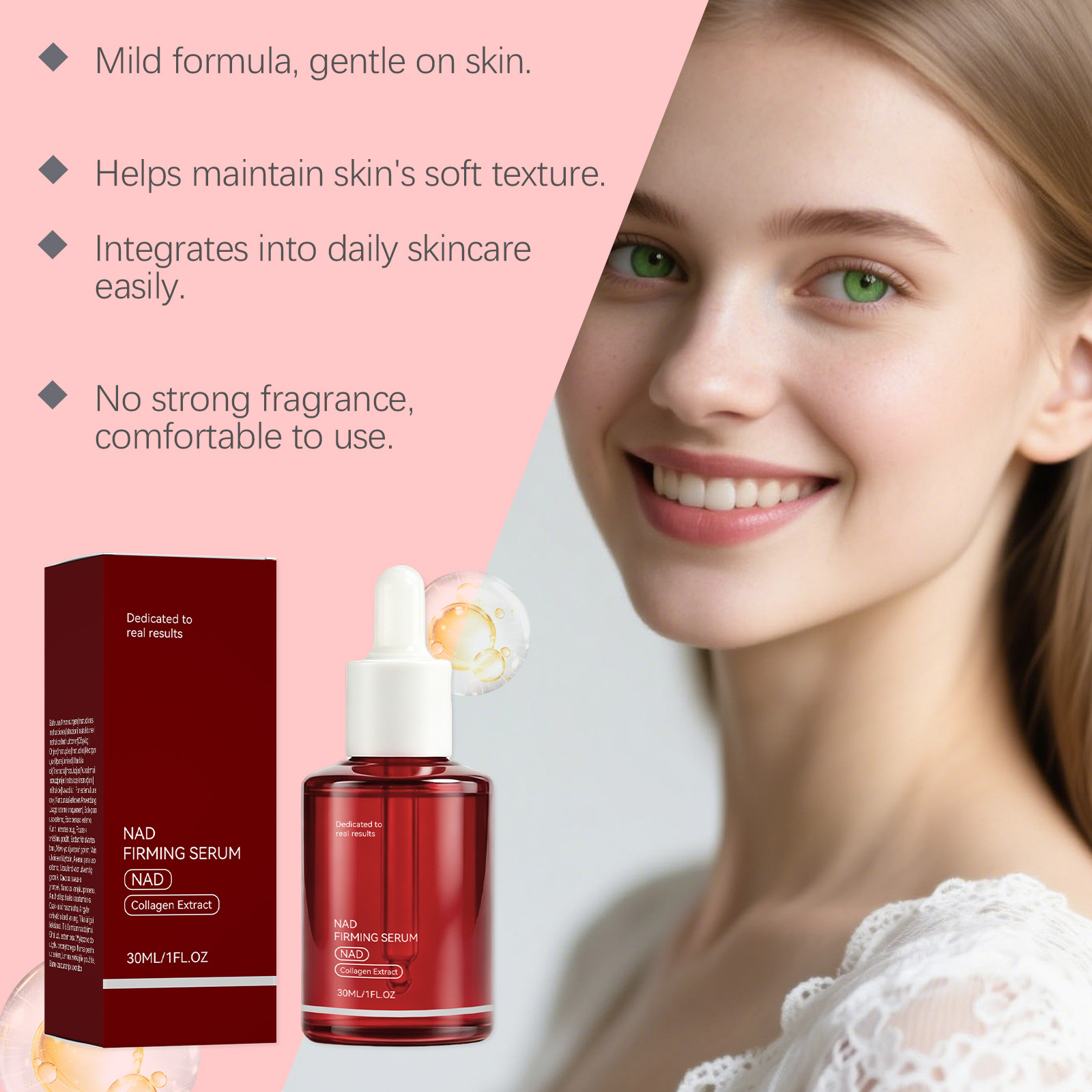 Serum Wajah Pengencang NAD+ Es - Peptide Complex Serum ulasan dan harga