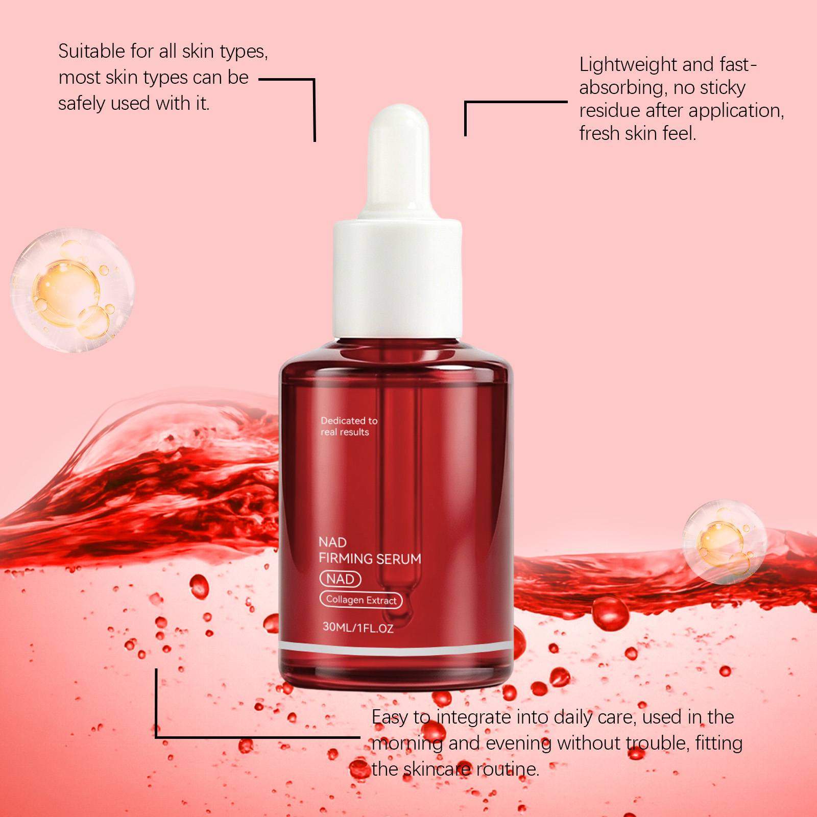 Serum Wajah Pengencang NAD+ Es - Peptide Complex Serum ulasan dan harga